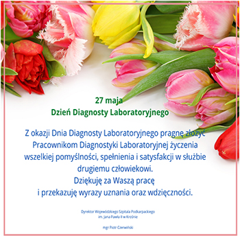 Aktualność 27 maja - Dzień Diagnosty Laboratoryjnego
